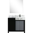 thumbnail image 2 of 34 in. High Black+Grey Bath Vanity | Features Marble Top and Gun Metal Faucet | Ensure Long - term Use with Resistant Surface, 2 of 6