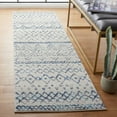 thumbnail image 3 of SAFAVIEH Madison Hannah Geometric Runner Rug, Ivory/Navy, 2'3" x 10', 3 of 8