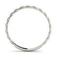 thumbnail image 2 of SZUL Women's 14K White Gold Rope Twist Wedding Band, 2 of 4