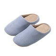 thumbnail image 6 of Taylonsss Women's Striped Round Toe Closed Heel Flat Slippers for Indoor and Outdoor Use Breathable Comfortable Lightweight Non-Slip Quiet Sole, 6 of 6
