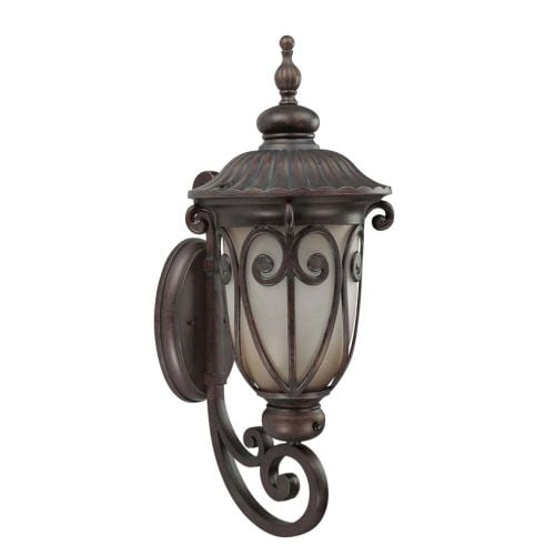 Satco Corniche Burlwood Transitional Outdoor w/ 1 Light 23W