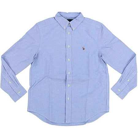 Polo Ralph Lauren Kids Baby Boys Cotton Oxford Sport Shirt Toddler 3T Light Blue