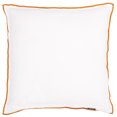 thumbnail image 3 of Safavieh Hallie 20" x 20" Glam Linen Decorative Pillows, White/Rust, 3 of 4