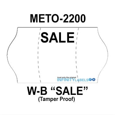 METO 2200 LABELS to suit 8.22 and 6.22 pricing gun White ink roller 