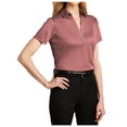 thumbnail image 4 of Yellow Rooster Womens Heathered Silk Touch Performance Polo Garnet Heather 3XL, 4 of 7