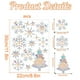 thumbnail image 2 of Las pegatinas de vidrio electrostático con forma de copo de nieve y prismas de arcoíris de Laklulu evitan que los pájaros golpeen las coloridas pegatinas de las ventanas., 2 of 5