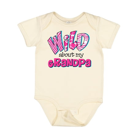 

Inktastic Wild About Grandpa Gift Baby Girl Bodysuit