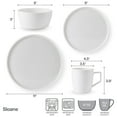 thumbnail image 2 of Mikasa Sloane 16-Piece Dinnerware Set, Service for 4, 2 of 2