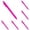 Hot Pink*10, variant on Hilingoto 10-Pieces Ballpoint Pens Retractable Comfortable Writing Pens Cute In Medium Point .0 Mm for Teacher Student Bridal Shower 5ml