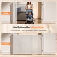 thumbnail image 6 of Retractable Baby Gate, TULILLO 48in Tall Baby Safety Gate, 150" Wide Baby Gate Dog Gate for Stair, Doorway, Auto-Lock, Gray, 6 of 9
