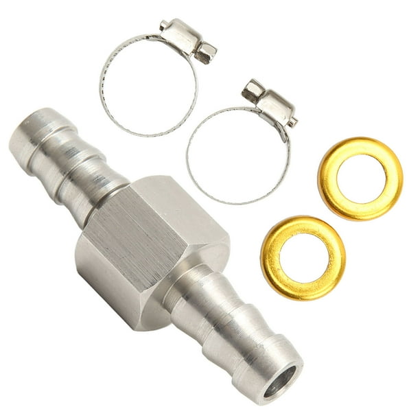 Qiilu Fuel Line T Fitting, Fuel Line T Joint Adapter 304 Stainless