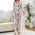 thumbnail image 2 of Top-kevin Latkes Love Challah Season Women's Long-Sleeve Shirt And Full-Length Bottom Pajama Set, 2 of 12