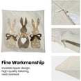 thumbnail image 6 of Easter Pillow Covers 18 x 18 Inch Set of 2 for Vintage Polka Dot Love Heart Bunny Decor Throw Pillows Spring Bow Rabbit Outdoor Farmhouse Decorative Cushion Cases for Couch Bed Decoration, 6 of 6