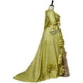 thumbnail image 3 of Women's Elegant Rococo Victorian Queen Marie Antoinette Ball Dress Gown - 18th Century Inspired Yellow Court Dress, 3 of 7