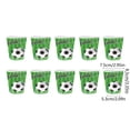 thumbnail image 3 of Homekingdee Ensemble de 10 Pcs de Décorations de Fête à Thème Football - Assiettes en Papier Rouges, Gobelets en Papier, Serviettes en Papier, Nappes et Couverts pour Fêtes Sportives et Événements à la Maison, 3 of 6