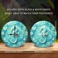 thumbnail image 2 of Ocean Seahorse Wall Clock Turquoise Decor 10-Inch Silent Wooden Wall Clock, Battery Operated (AA Batteries Not Included), Artistic Home Decor, 2 of 7