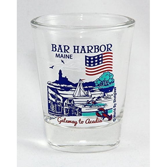 Bar Harbor Maine Great American Cities Collection Shot Glass