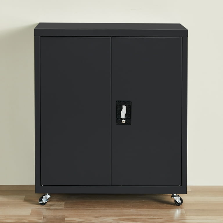 Walkfairy 1 Shelf Metal Filing Cabinet, Storage File Cabinet with Lock for  Home and Office