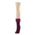 thumbnail image 4 of MeMoi Twist Fuzz Sherpa Lined Ankle Length Lounge Sock - Womens - Female, One Size, Taupe, 4 of 5
