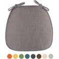 thumbnail image 1 of HSHDLDF Kitchen Chair Cushions Set of 2 with Ties, Dining Chair Cushions U Shaped, Non Slip Chair Pads for Dining Chairs, Durable Breathable Dining Room Chair Cushions Grey, 1 of 7