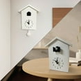 thumbnail image 4 of WALPLUS Modern Cuckoo Clocks for Wall Hourly Chiming Coo Coo Clock Volume Adjustable Cookoo Clock Removable Pendulum Christmas Cuckoo Clock Gift White Interior Decoration, 4 of 4
