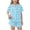 Blue, variant on Girls Summer 2 Piece Outfits Cute Floral Short Sleeve and Casual Shorts Kids Orange Size 12