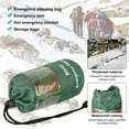 thumbnail image 6 of GEEDIAR Emergency Sleeping Bag 2 Pack Survival Blanket Waterproof Thermal Bivy Sack for Camping Hiking Outdoor Adventure Green, 6 of 8