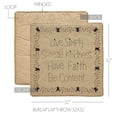 thumbnail image 2 of VHC Brands Pip Vinestar Burlap Lap Throw 32Wx32L, Bedroom and Living Room Decor, Blanket, Cotton, Pip Vinestar Collection, Square 32x32, Natural, 2 of 5