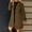 Brown, variant on Women Winter Coats Women Jacket Winter Women's Solid Casual Thicken Wool Stand Collar Inner Lining Pocket Breasted Pea Mao Coat Fall and Winter for Everyday Wear and Casual Outfits