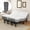 Adjustable Bed Frame+12" White Mattress, variant on Split King Adjustable Bed Base with Massage, Electric Bed Frame Dual Head & Foot Lift, Wireless Remote, Zero Gravity, Anti-Snore, LED Light, USB Ports
