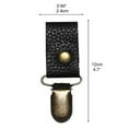 thumbnail image 3 of Clip de bolsillo para sombrero, Clips de retención para bolso de viaje, Clips para sombrero, soporte de cuero PU para accesorios de viaje al aire libre, 3 of 8