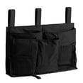 thumbnail image 2 of Spencer Bedside Caddy Large Hanging Bed Organizer Storage Bag with 8 Pockets for Bunk and Hospital Beds, College Dorm Rooms Baby Bed Rails, Black, 2 of 9
