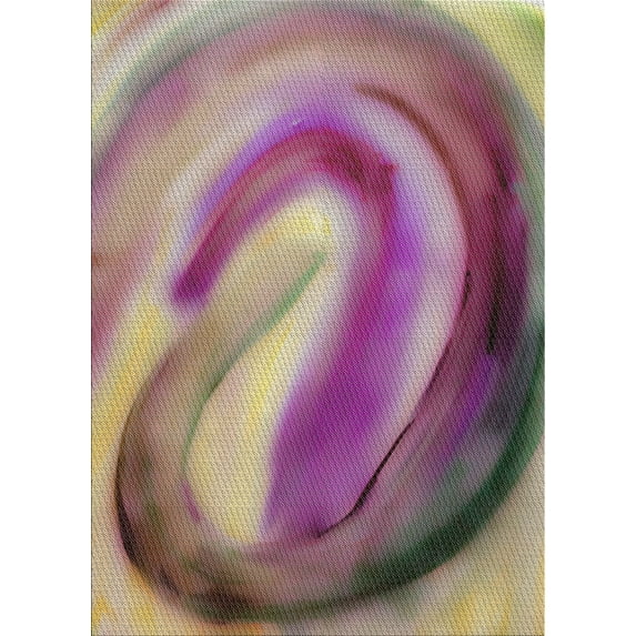 Ahgly Company Machine Washable Indoor Rectangle Transitional Dark Raspberry Purple Area Rugs, 3' x 5'