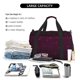 thumbnail image 5 of Fotbe Dark Purple Glitter Bolsa de Viaje con Estampado, Bolsa de Fin de Semana para Mujer con Compartimento para Zapatos, Bolsa de Gimnasio con Bolsillo Húmedo, 5 of 7