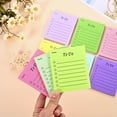 thumbnail image 4 of Colorful Self-Adhesive To Do Notes Sticky Memo Pads for Office Sch00l Home Planning Reminder Sticky Notes Memo Pads Set of 9 Multicolor Sticky Notes for Lists Ideas Messages Gifts, 4 of 6