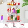 thumbnail image 4 of Organizador de maquillaje Awenia, giratorio 360 grados, 7 capas, transparente, 4 of 9