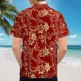 thumbnail image 6 of High Quality Hawaiian Shirts for Men Short Sleeve Aloha Beach Shirt Floral Summer Casual Button Down Shirts Blouses ATLRMJ, 6 of 7