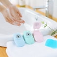 thumbnail image 3 of Travel Outdoor Portable Disposable Soap Flakes with Storage Box Container 50Pcs Soap Papers Scented Foaming Mini Paper Soap Hand Washing Cleaning Supplies, 3 of 8