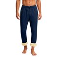 thumbnail image 2 of Huankd Men's Thick Fleece Winter Pants Heavyweight Warm Sherpa Lined Athletic Jogger Sweatpants with Pockets Blue XL, 2 of 5
