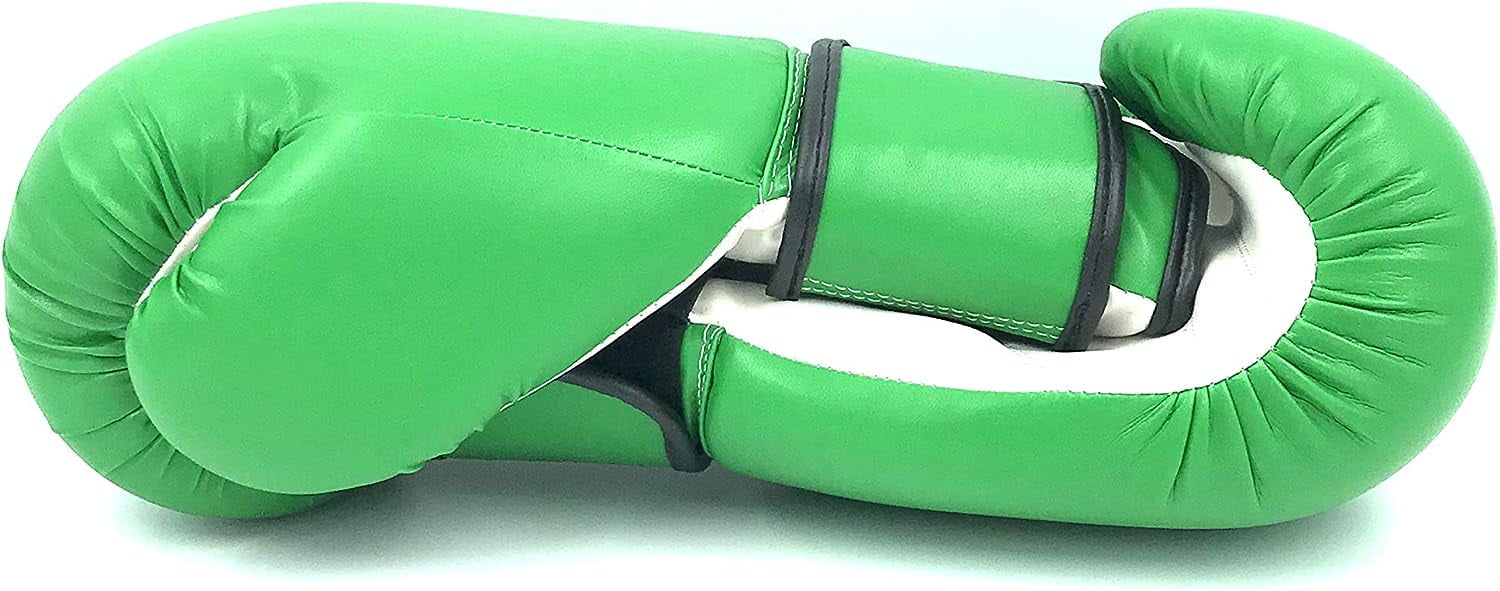 Woldorf USA Boxing Gloves Green Kickboxing, Grappling, Fighting, Muay Thai Training Boxing Bag Gloves, Punch Bags and Focus Pads Punching Plain-Blank Vinyl Gloves No Logo