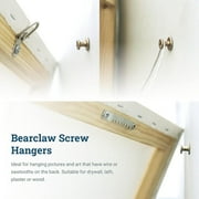 Picture Hang Solutions Picture Hanging Hooks for Drywall 30-lb Capacity Bear Claw Screw Hangers 30 Pieces Per Pack