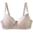 thumbnail image 2 of Plus Size Underwire Bra – Full Coverage Seamless T-Shirt Bra with Lace Trim, Ultra Soft Minimizer for Lift & Everyday Comfort, 2 of 9