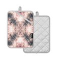 thumbnail image 2 of 2 Pack Pot Holders for Kitchen Heat Resistant Hot Pads Sets for Cooking Baking Soft Pink Tie-dye Pattern, 2 of 7