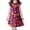 D202 Orange, variant on Likimi Children Girls Hallowmas Dress Crew Neck Flutter Sleeve Halloween Cartoon Print For Party Comfortable Sleep Dresses Size 3-4 Years