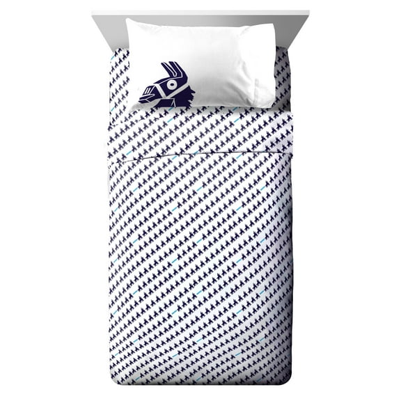 Fortnite Llama Geo Full Sheet Set, Gaming Bedding