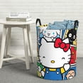 thumbnail image 5 of Hello Kitty Laundry Hamper, Dirty Clothes Hamper Storage Basket for Bathroom Bedrooms, Circular Hamper with Handles, Gifts for Boys Girls Men Women, 5 of 8