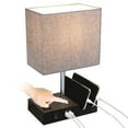 thumbnail image 6 of Neoglint Neoglint Touching Control Table Lamp with 2 USB Ports and One-outlet 3-Way Dimmable Bedside Nightstand Light for Bedrooms Office (Bulb Included), 6 of 8