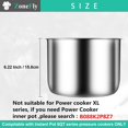 thumbnail image 4 of Olla interior de acero inoxidable de 6 litros compatible con ZoneFly con olla instantánea, 4 of 6