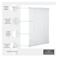 thumbnail image 3 of Cordless 1" Aluminum Mini Blind 69" Wide x 72" Long, White, Room Darkening Metal Indoor Window Blinds for Home and Office, 3 of 6