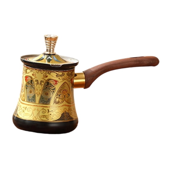Cafetera turca con tapa para estufas de gas, multifuncional, para preparar té 350 ml